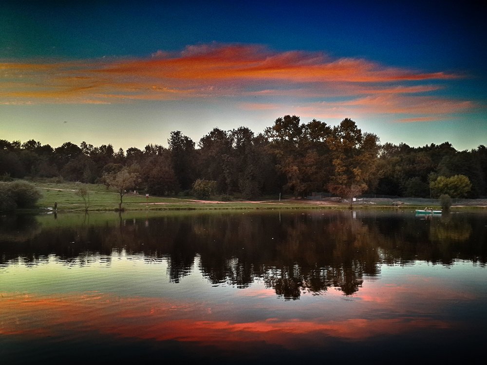 розовые облака