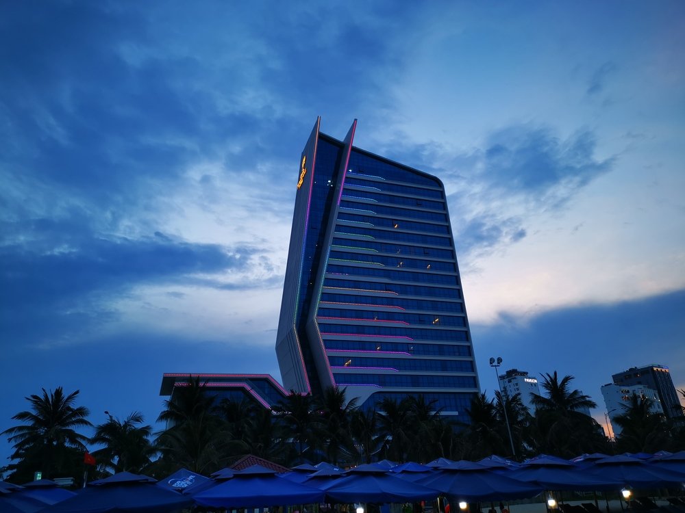 Evening view at Danang Vietnam