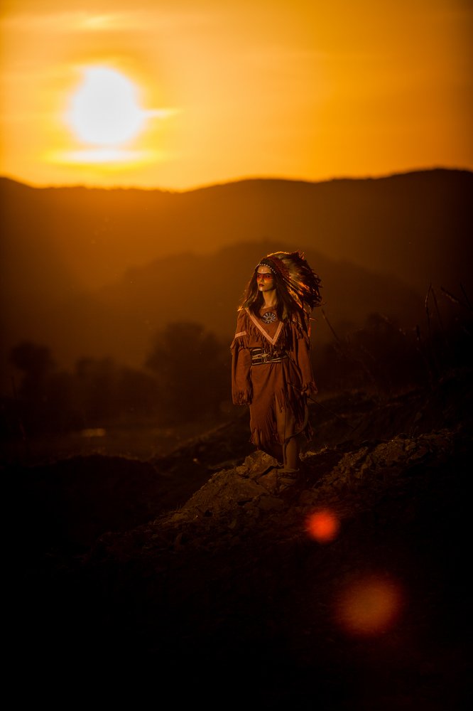 Sunset in the wild west