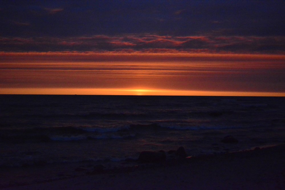 Море, закат ,май