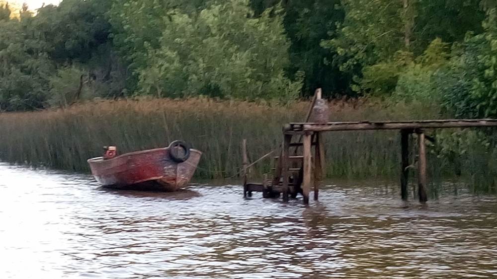 Un bote en el Delta