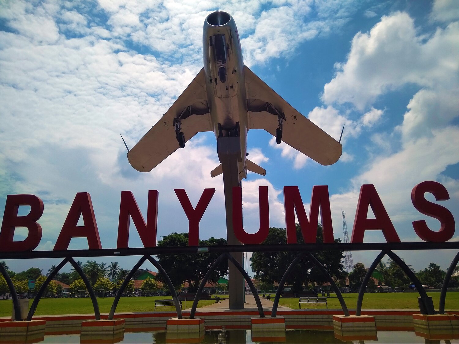 Aircraft under the blue sky