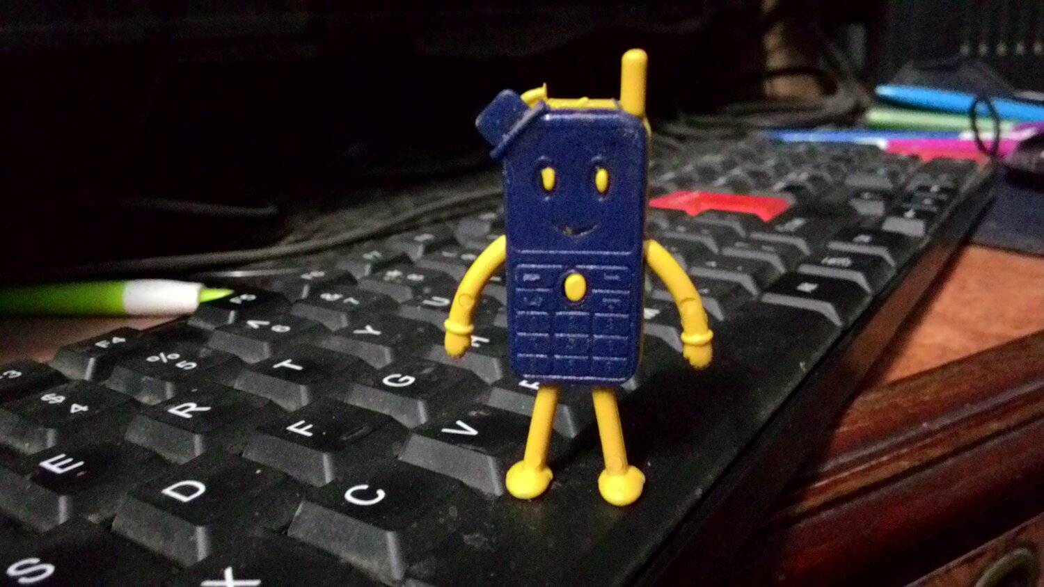 Mobile on the keyboard