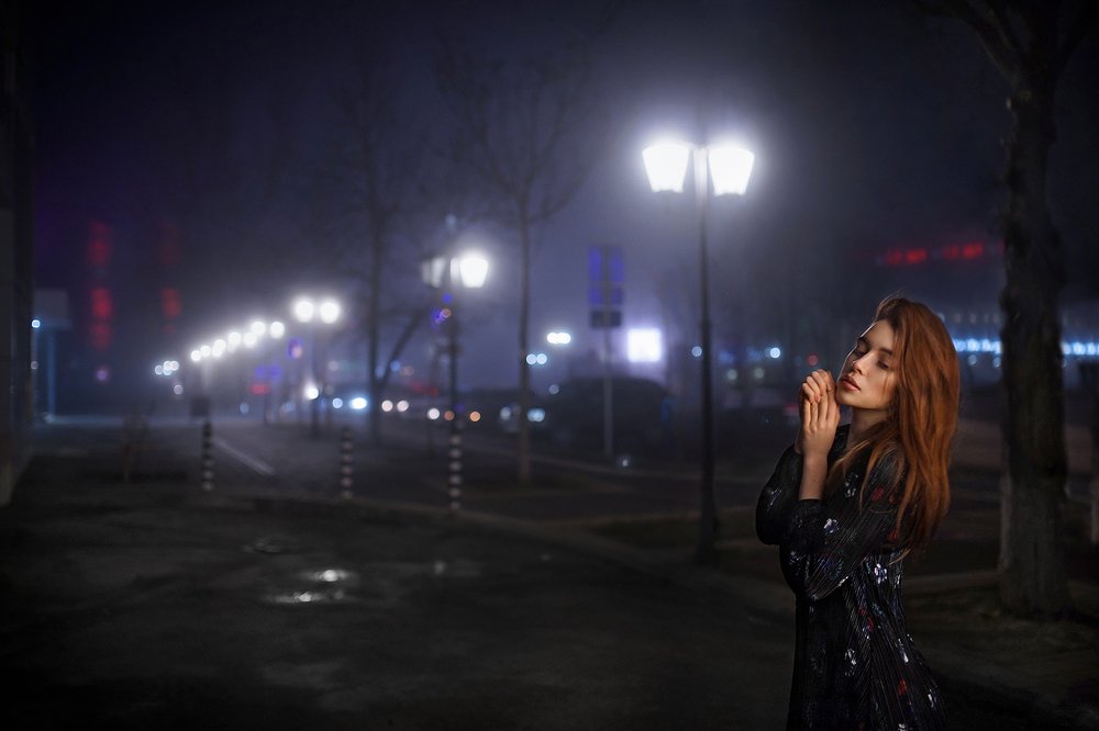 в тумане города