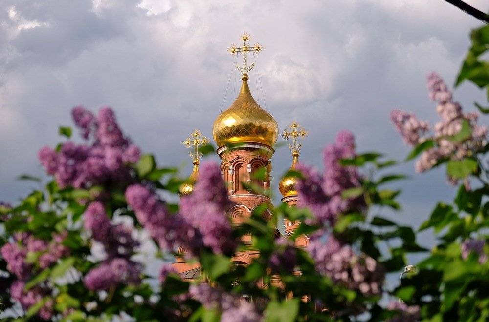 Весна в монастыре.