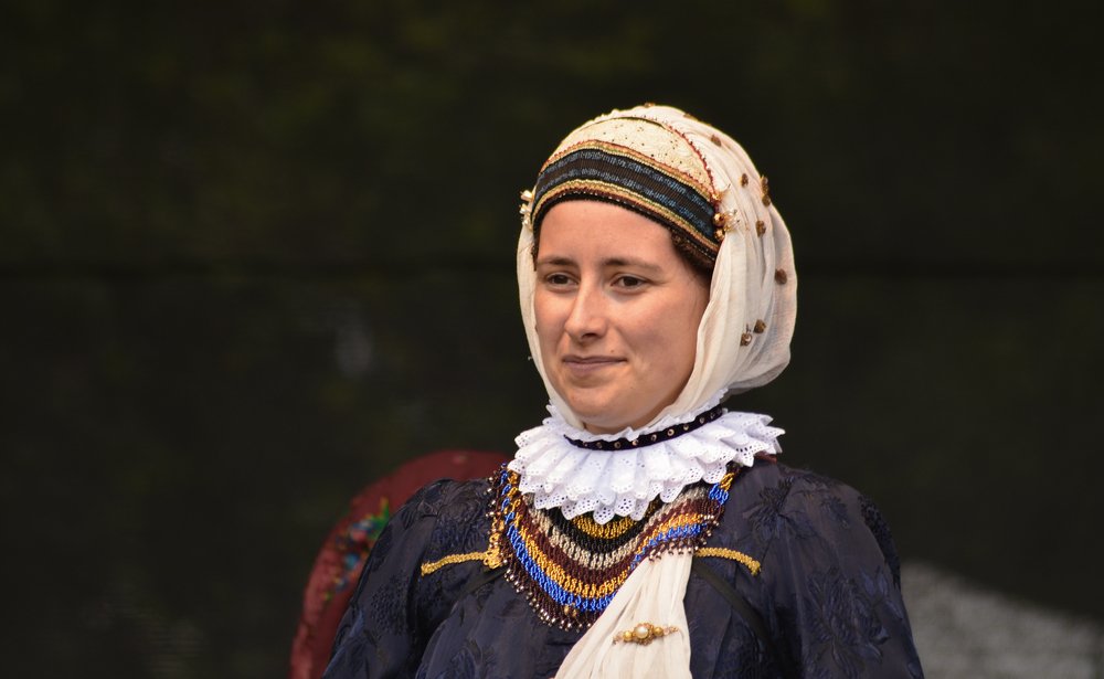 Woman in folk attire