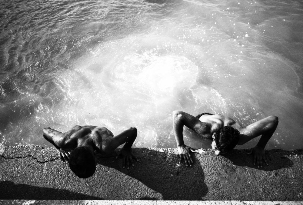 swimming on hot weather