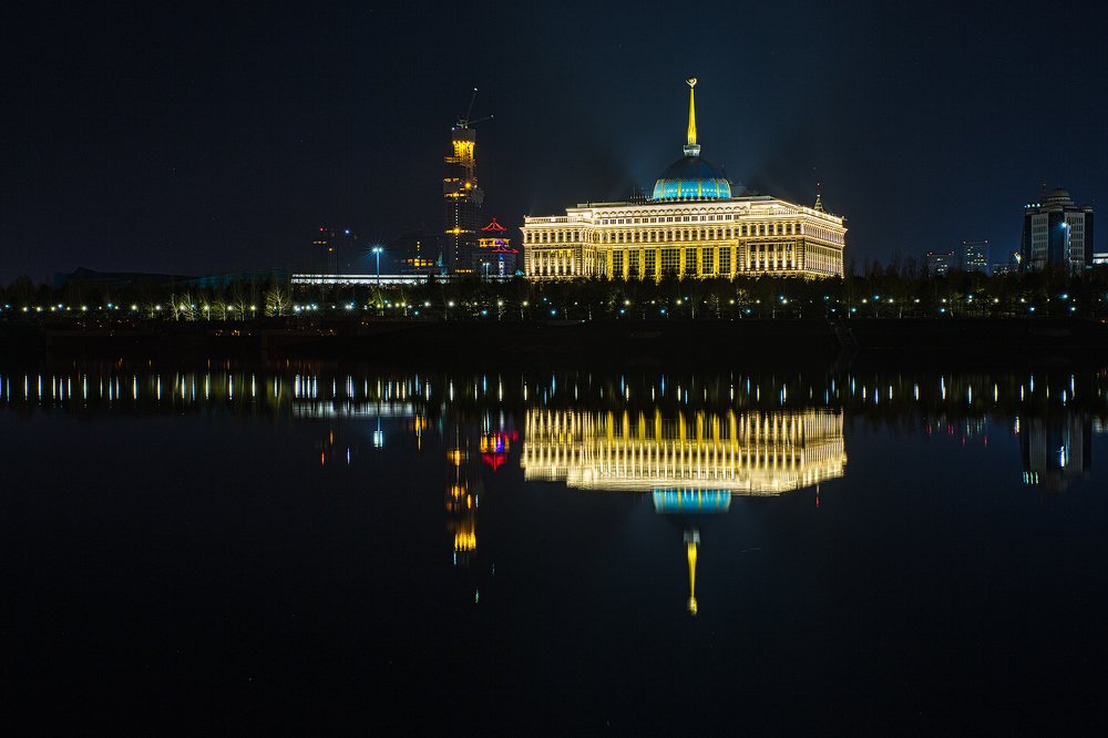 View on President Residence in Nur-Sultan, Kazakhstan