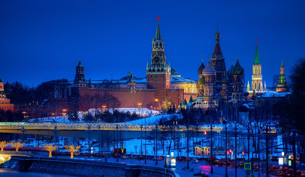 Night view on Moscow Kremlin