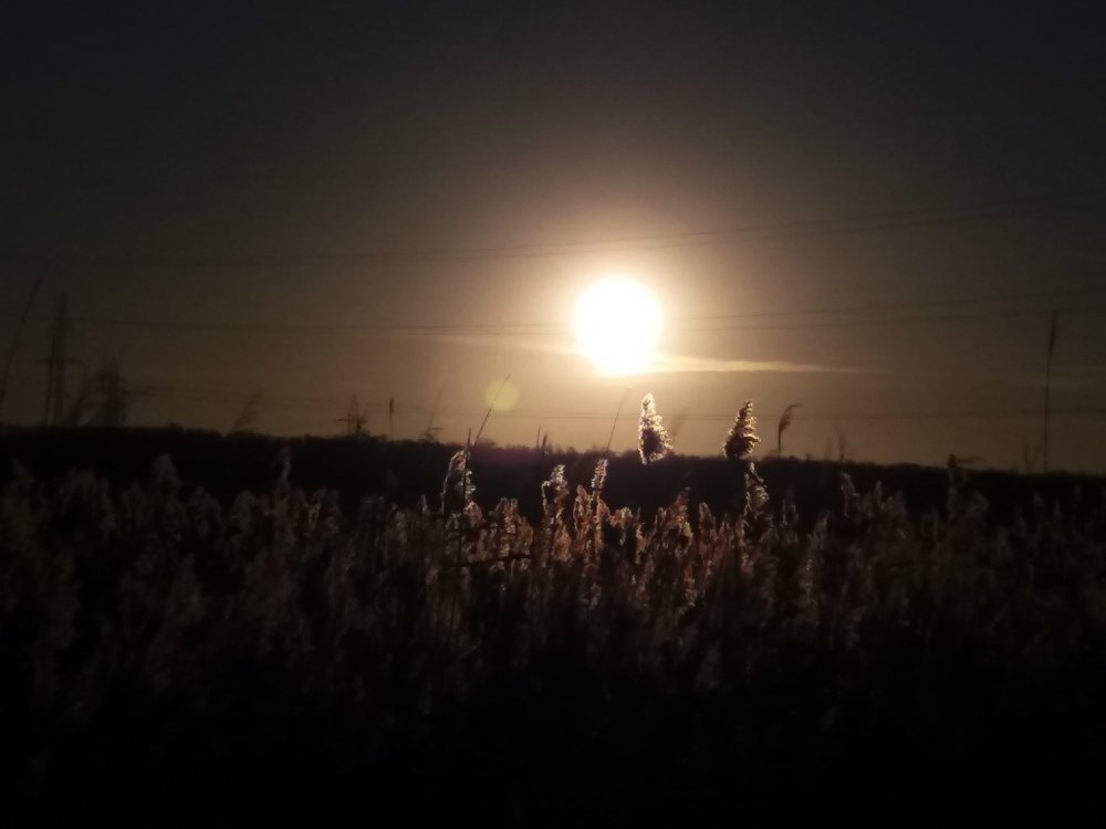 Солнце садится