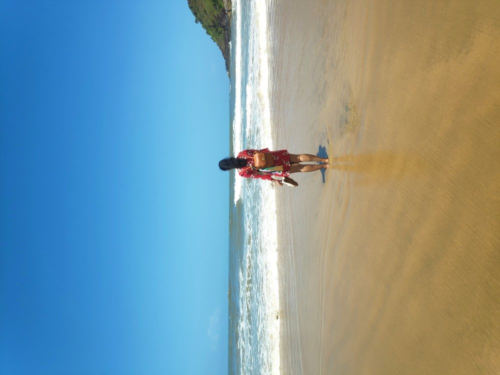 Blue Sky, Clear water and a girl full of dreams❤