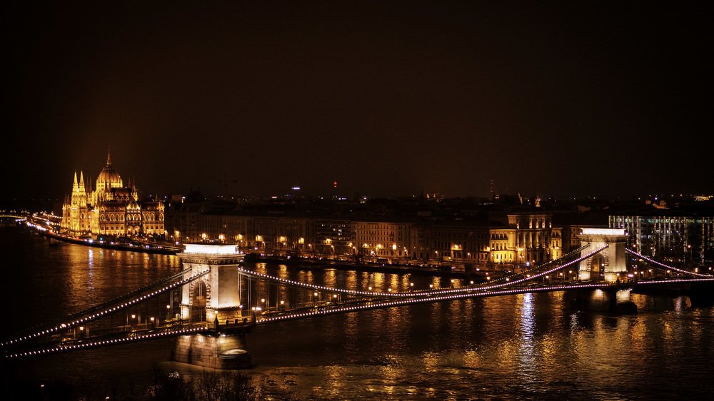 Gold in night