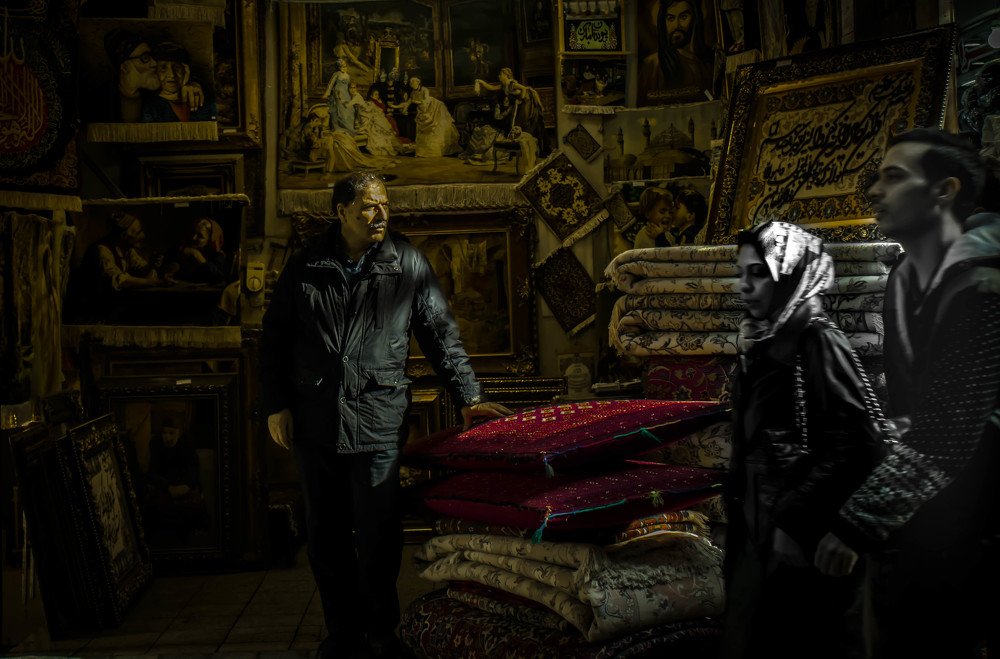 Tehran carpet market