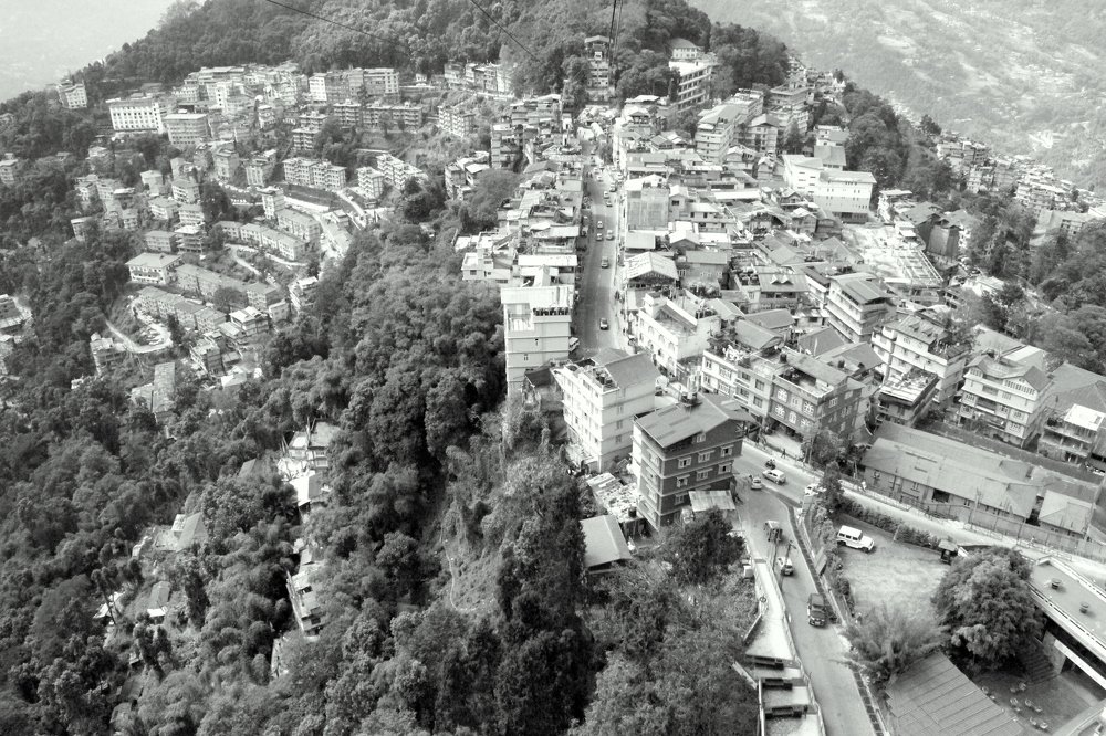 ID: Aerial View of Gangtok City