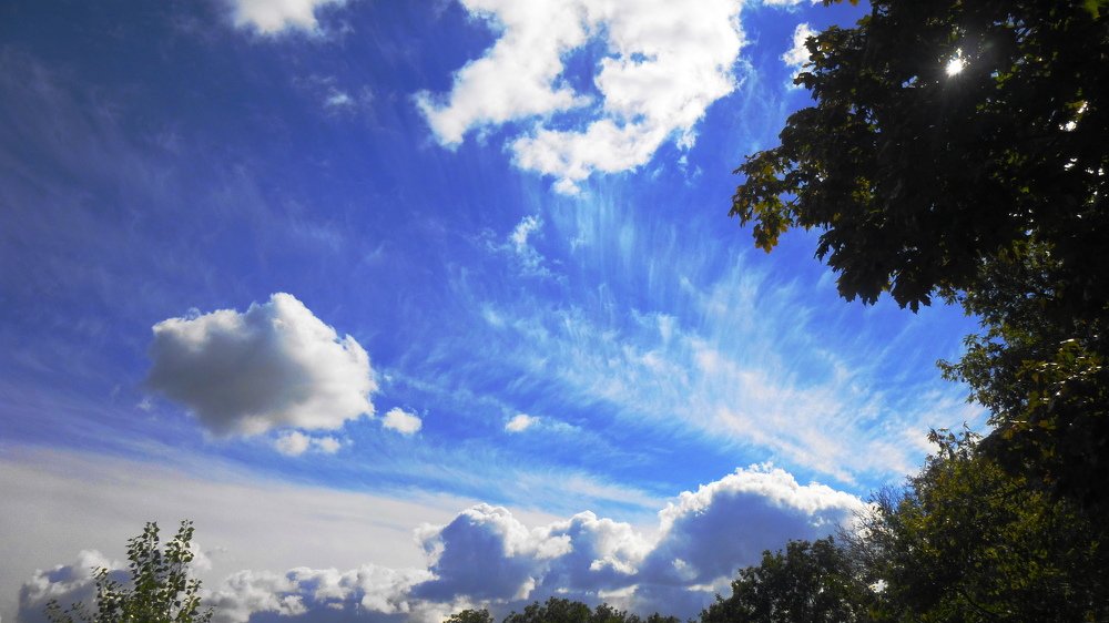 облака, небесные волны.