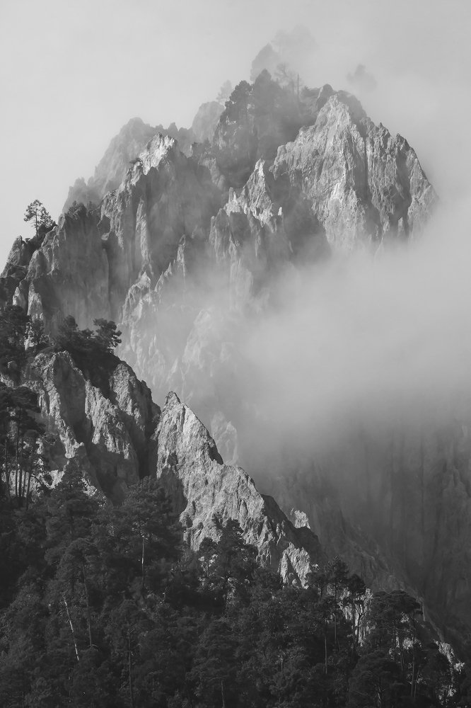 Mountain in the mist