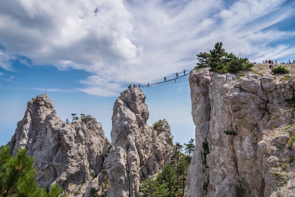 Подвесной мост на Ай-Петри
