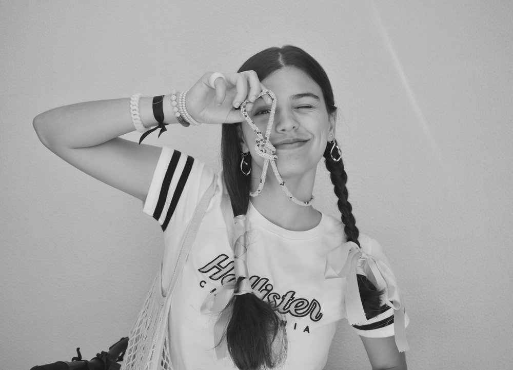 Portrait in black and white