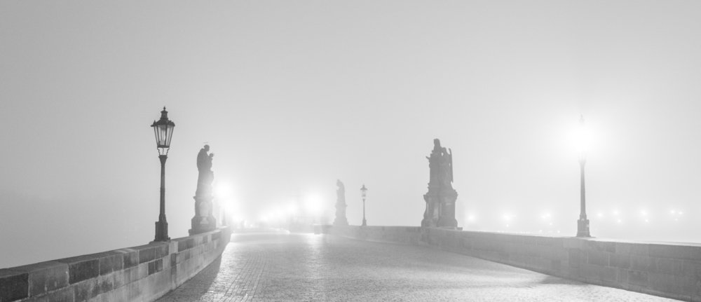 Charles Bridge in Fog