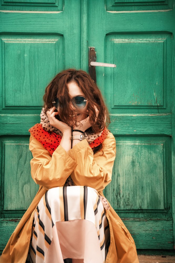 Fashion girl in the street