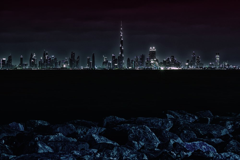 Ночной Дубай