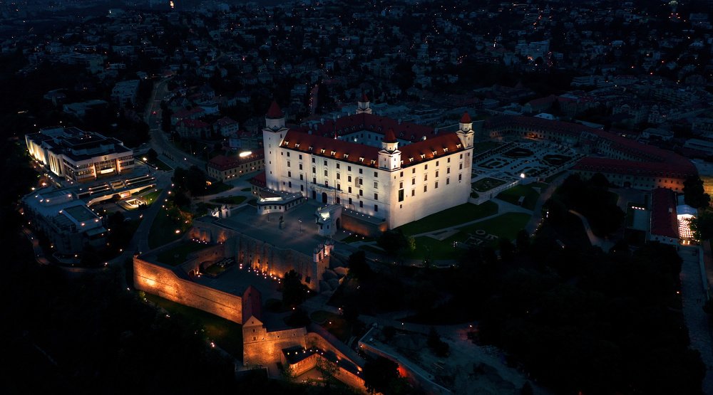 Bratislava Castle in the Twilight