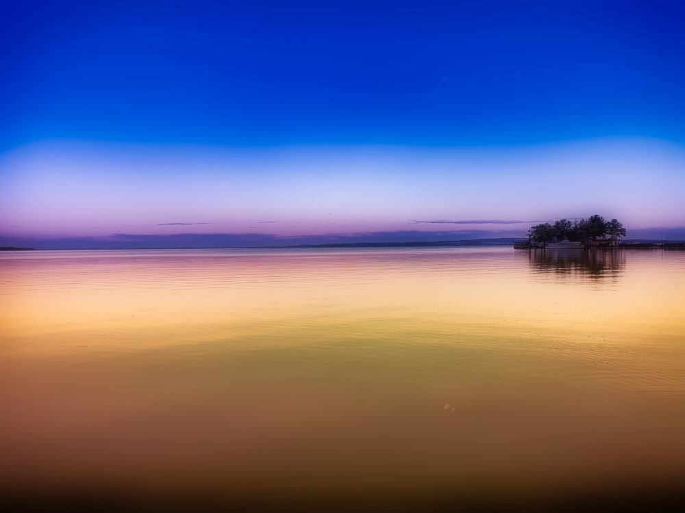 Balaton Lake At Night