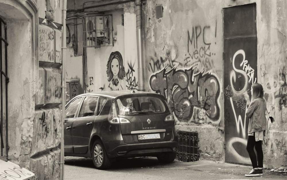 Городской пейзаж..