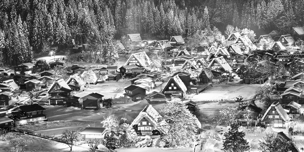 Silver-white fairy tale world