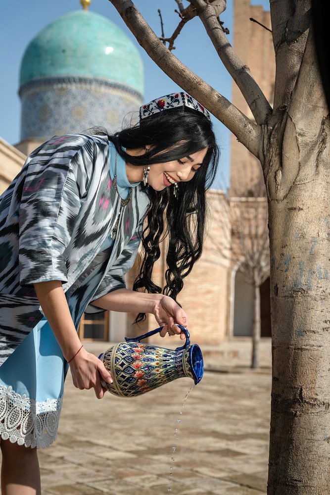 Немного прохлады под узбекским солнцем.