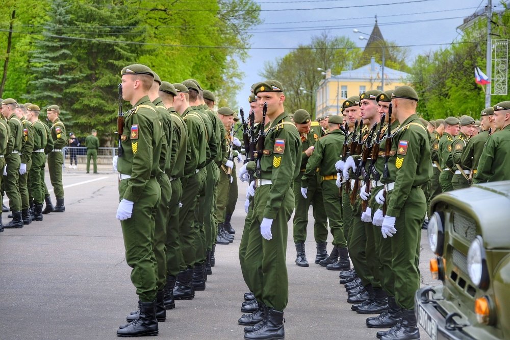 preparation for the parade