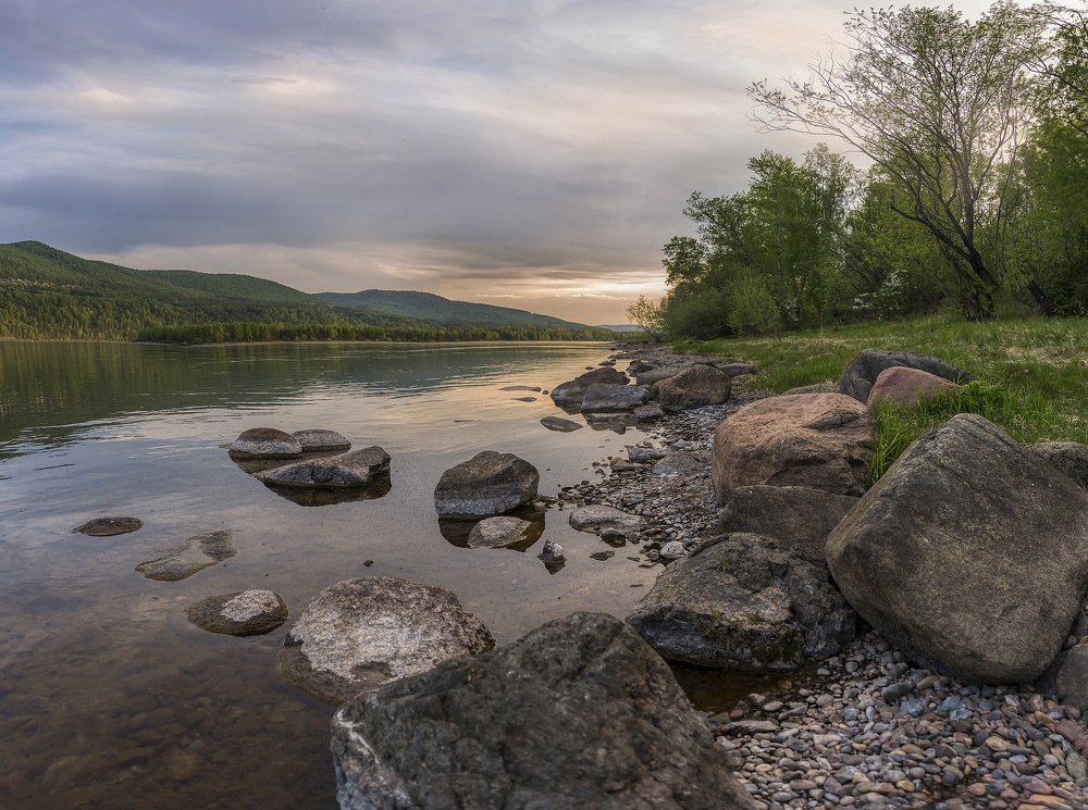 Берег Енисея.