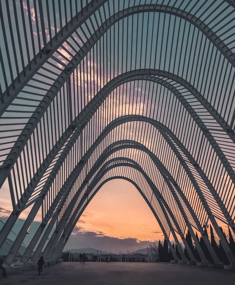 sunset arch