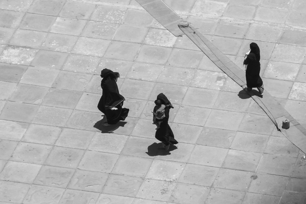 Walking on undefined paths