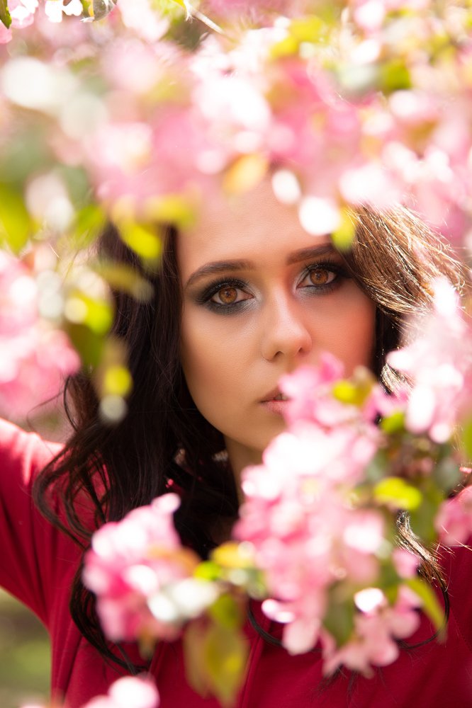in the flower garden