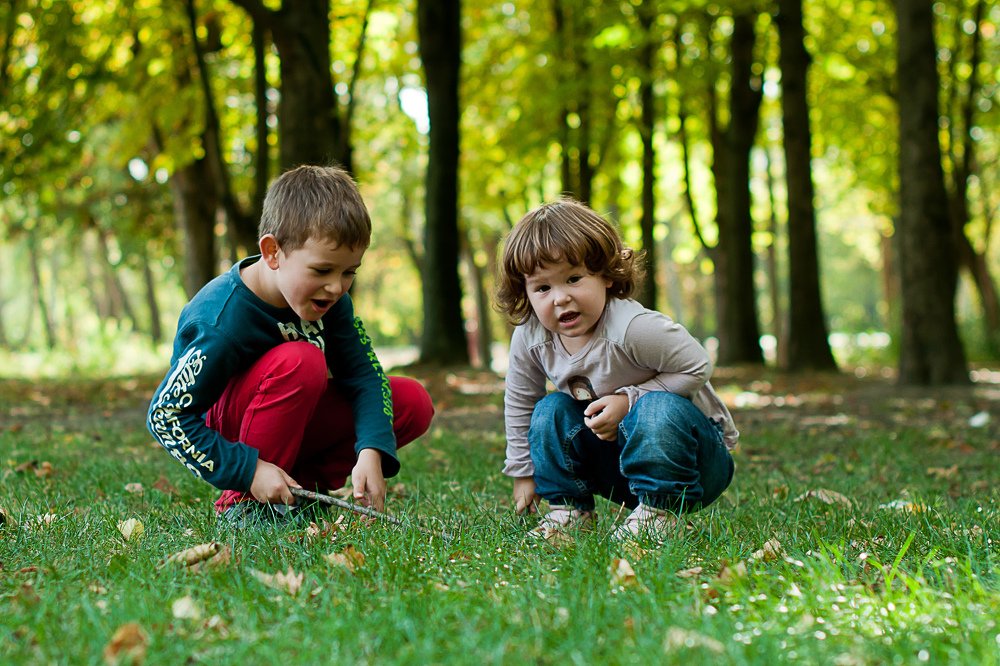 kids on nature