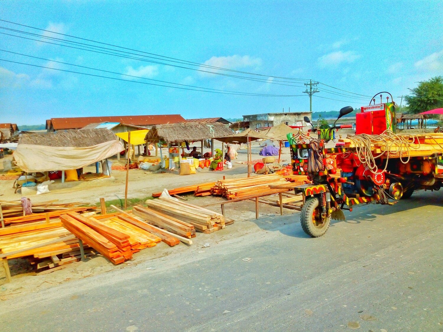 The Colorful Street Hut