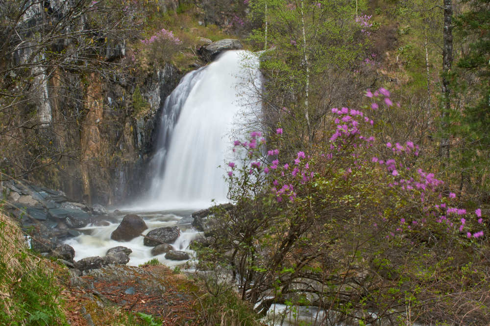 водопад Корбу, Телецкое озеро, Республика Алтай