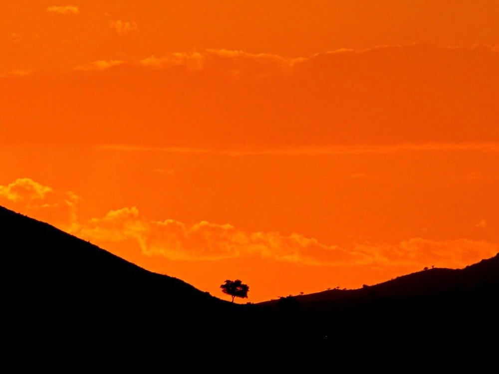 Закат в горах. Зеравшанский хребет, Узбекистан