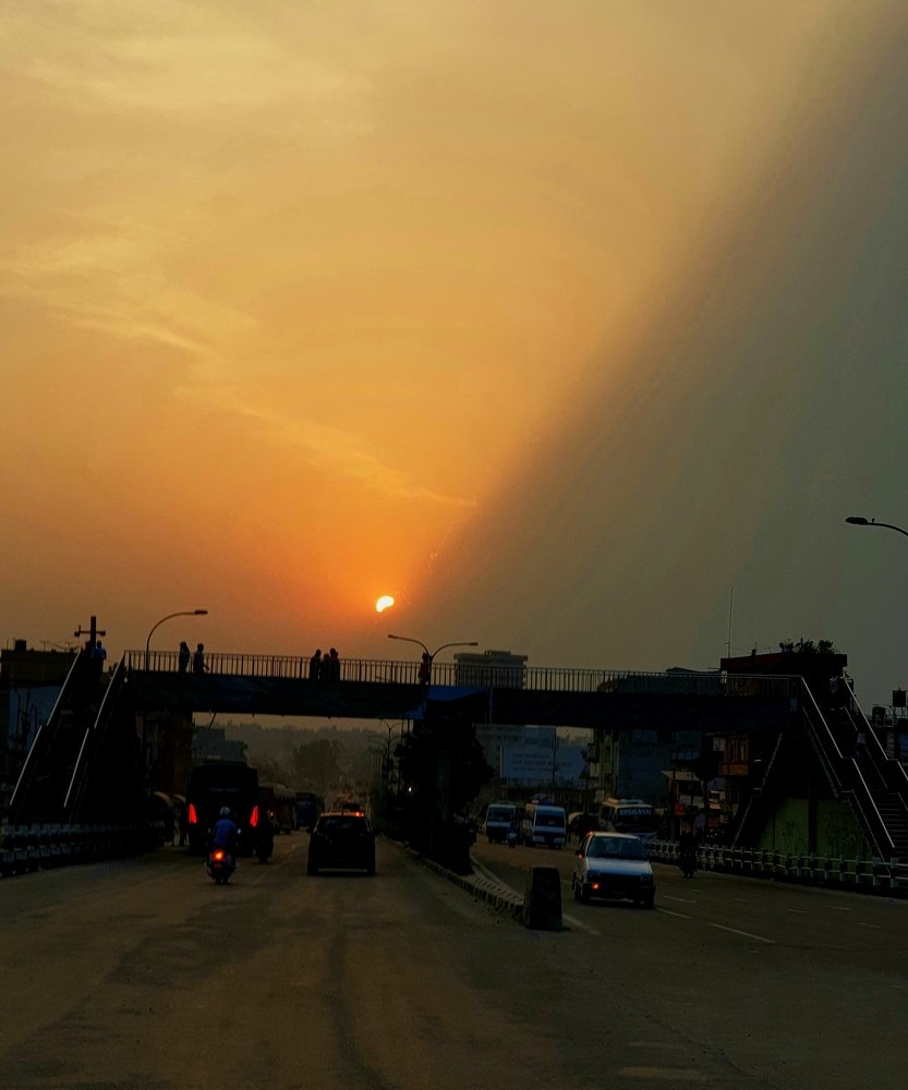 Silhouette of Kathmandu