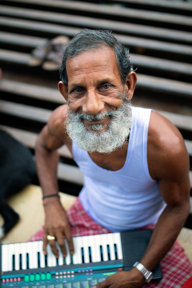 Playing Piano In Street