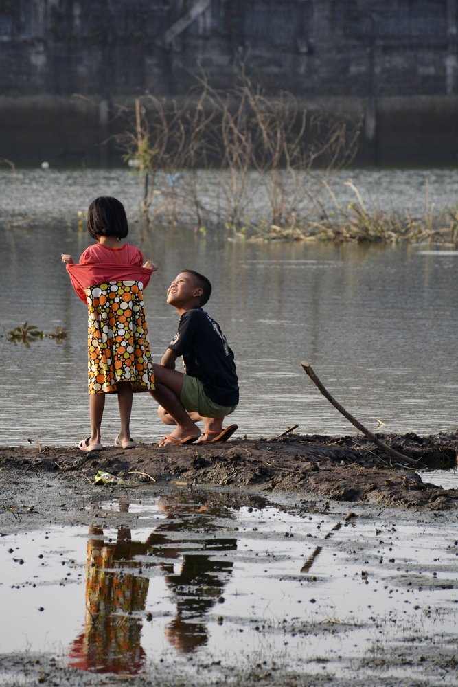Playing with younger sisters