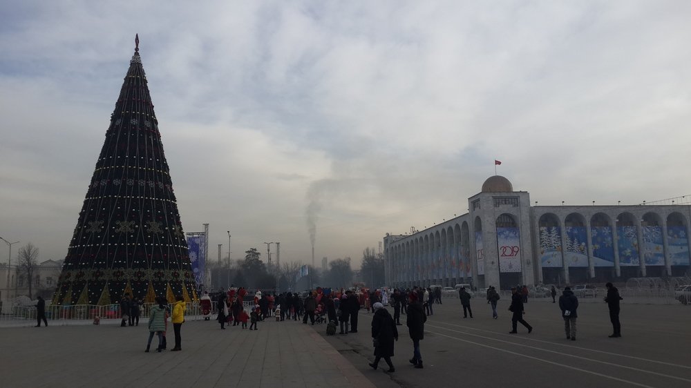 Urban smog in Bishkek | Смог в Бишкеке