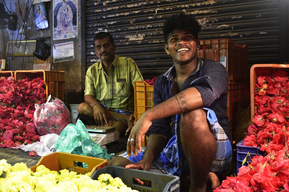 Flower Seller in a Street