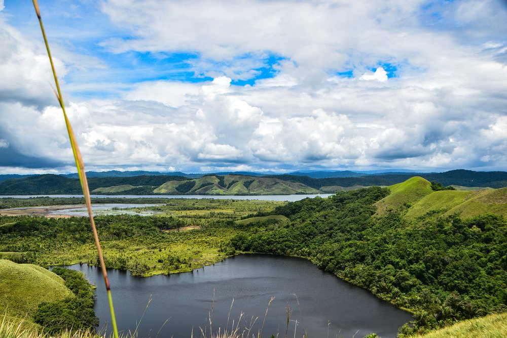 Lake Thombu, Sentani, Papua, Indonesia..