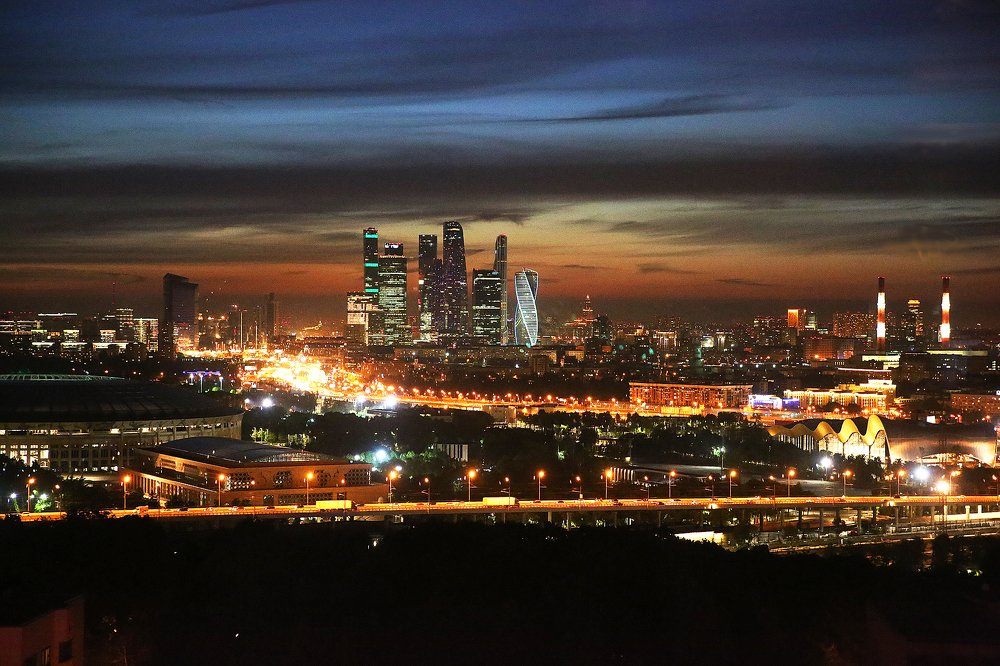 Вид на Москву с Воробьевых гор