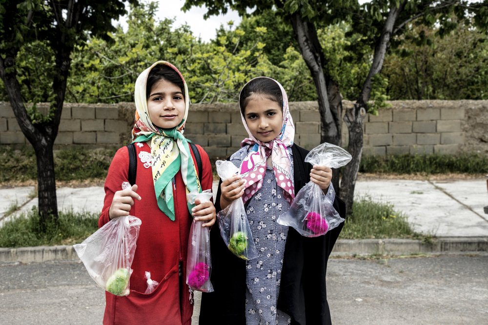 chicken and children