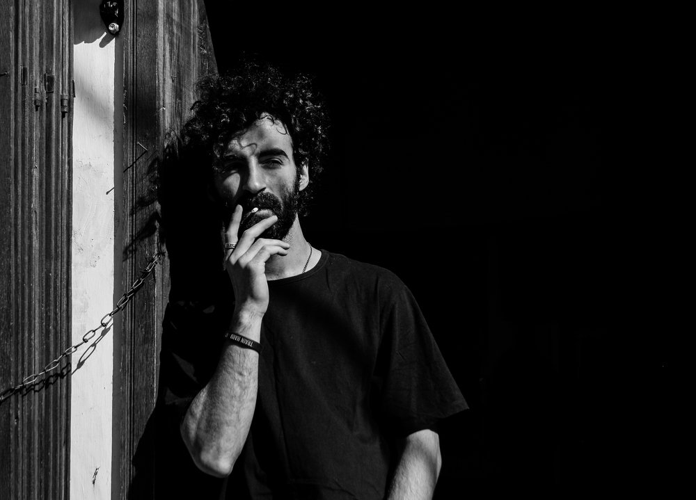 Cigarette break at work