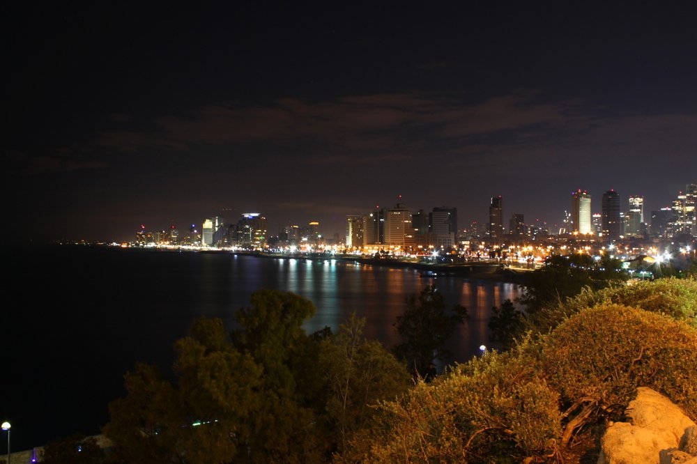 Tel Aviv at night