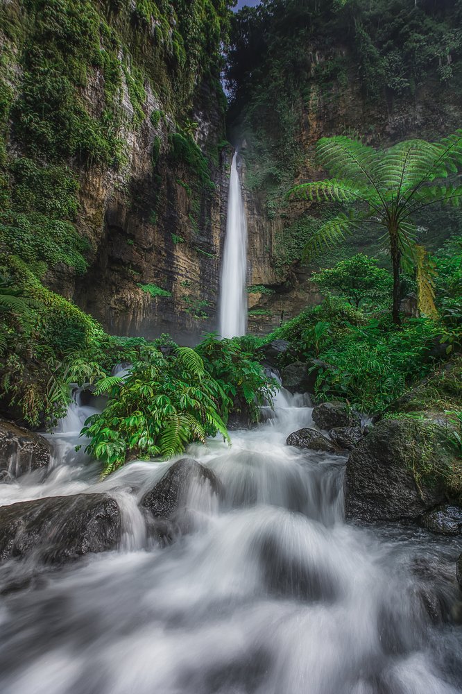 Kapas Biru Waterfalls